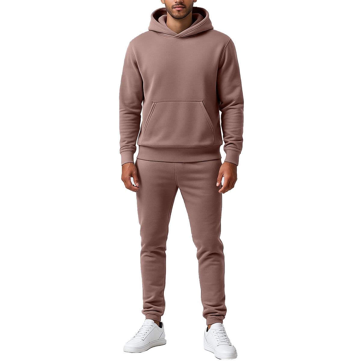 Men’s Heavyweight Fleece Hoodie & Joggers Set - V/OSPO-95 - PU - S