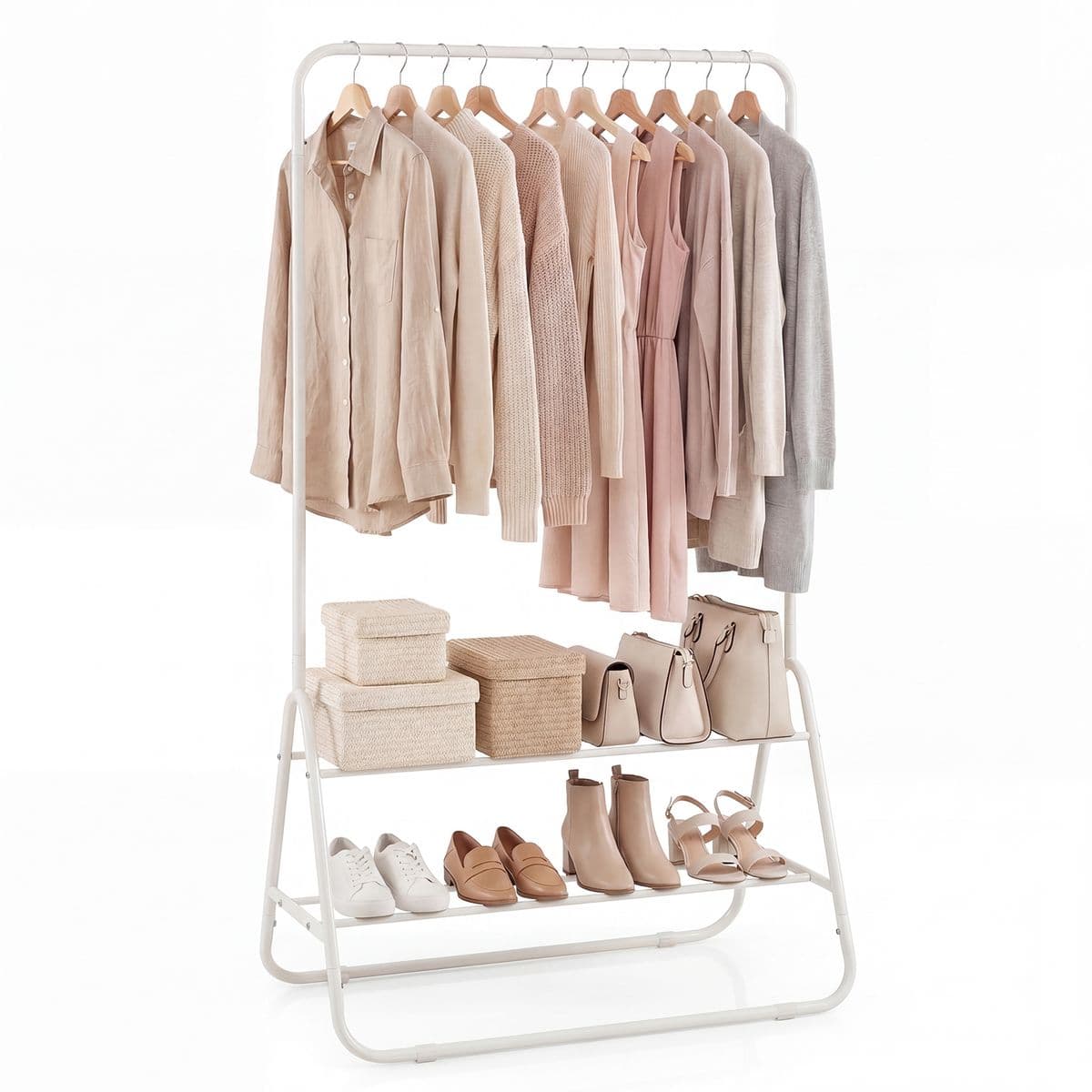 Metal Garment Rack - Rack-White