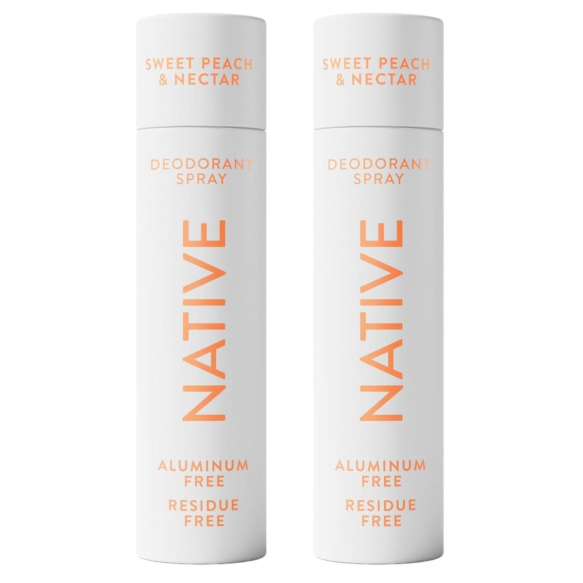 Native Aluminum Free Deodorant & Body Spray (2-Pack) - Peach & Nectar