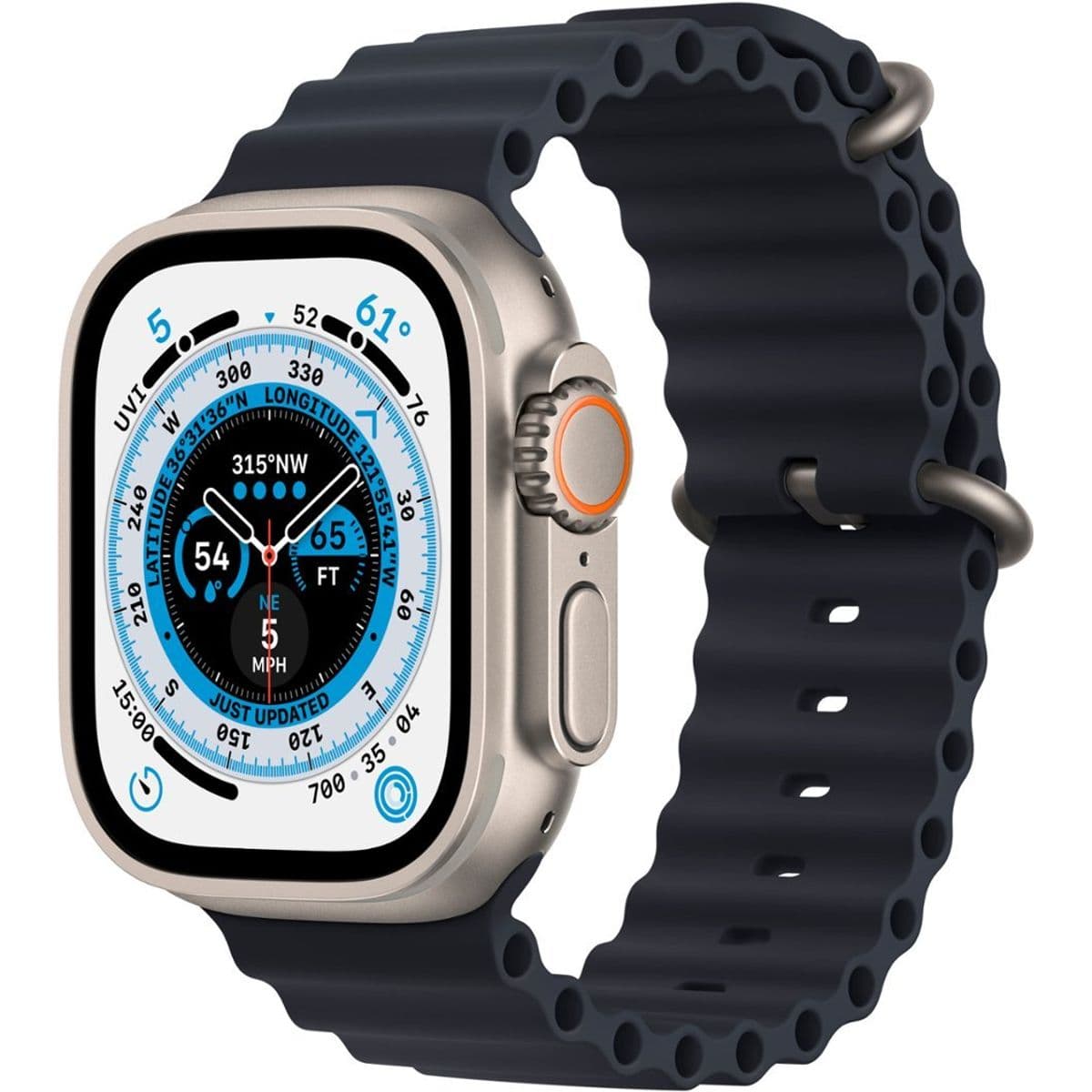 Apple Watch (GPS + LTE) 49MM Titanium Case - Midnight Ocean Band